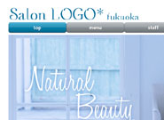 HairSalon web design sample 01のサムネール画像